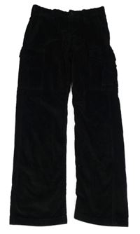 Čierne manšestráky s vreckami Jack & Jones