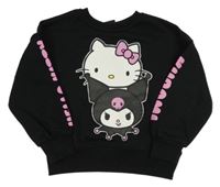 Čierna mikina s Hello Kitty Primark
