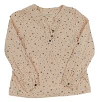 Svetloružová blúzka s hviezdičkami