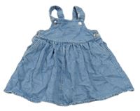 Modré riflové laclové šaty F&F