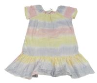 Nové - farebné pruhované krepové šaty Pep&Co