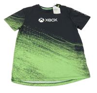 Nové - antracitovo-zelené tričko s X-box Primark