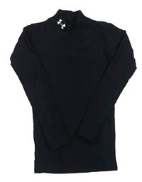 Černé thermo triko s logem Under Armour