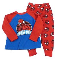 Červeno-tmavomodré fleecové pyžama so Spider-manem Primark