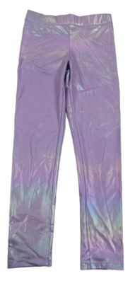 Lila trblietavé legíny