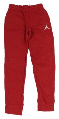 Červené tepláky s logom Jordan Air