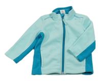 Tyrkysovo-modrá prepínaci funkčná fleecová mikina Quechua