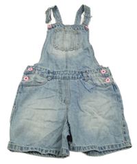 Světlemodré riflové laclové kraťasy St. Bernard