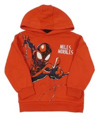 Červená mikina se Spidermanem a kapucí Primark
