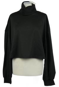 Nové - Dámska čierna crop mikina s rolákom zn. Yozy