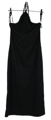 Nové - Dámské černé žebrované midi šaty Primark 