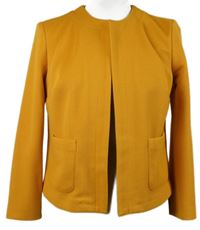 Dámský hořčicový strukturovaný cardigán Dunnes 