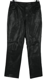 Dámské černé koženkové kalhoty Gallery 