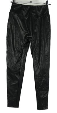 Dámské černé koženkové tregíny 