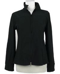 Dámská černá žebrovaná propínací mikina Jane Morgan 