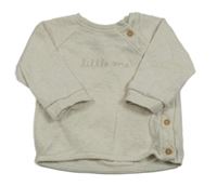 Svetlobéžová prepínaci mikina s nápisom H&M