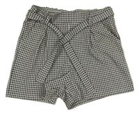 Čierno-biele vzorované kraťasy s opaskom Page one young vel. 176