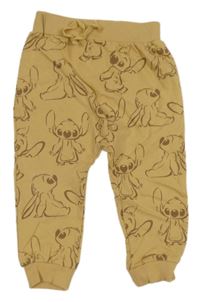 Horčicové baggy tepláky so Stichem George