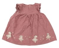 Vínové menšestrové šaty s vílami F&F