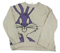 Svetlobéžová mikina s Bugs Bunny