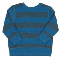 Modro-sivá pruhovaná mikina George