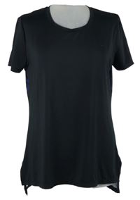 Dámské černo-modré sportovní tričko se vzorem Kyodan