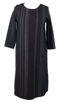 Dámské tmavomodré šaty se vzorem Gina Benotti