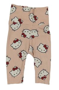 Svetloružové legíny s Kitty zn. H&M