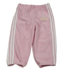 Světlerůžové froté tepláky Adidas