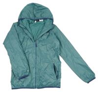 Modrozelená šušťáková jarná funkčná bunda s kapucňou zn. Regatta