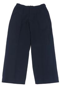 Tmavomodré společenské kalhoty 