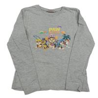 Šedé melírované triko s Paw Patrol Nickelodeon