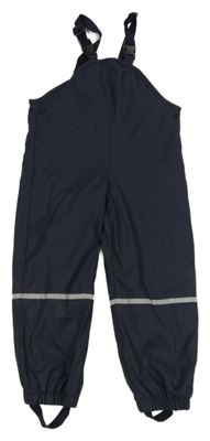 Tmavomodré voděodolné laclové zateplené kalhoty Lupilu