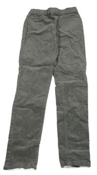 Sivé elastické manšestráky H&M