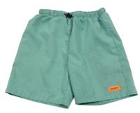 Zelené plážové kraťasy s nášivkou