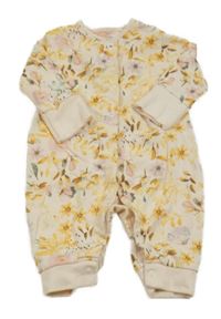 Světlerůžovo-žlutý květovaný overal Next