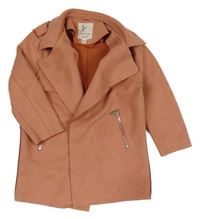 Růžový semišový cardigan River Island