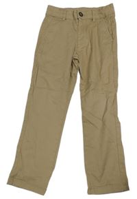 Béžové plátenné chino nohavice M&S