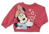 Tmavoružová mikina s Minnie Disney