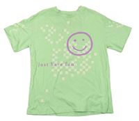 Svetlozelené tričko so smajlíkom Next