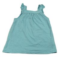 Tyrkysový top s volánikmi zn. H&M