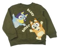 Khaki mikina s Bluey Primark