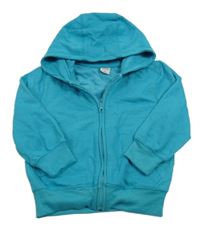 Tyrkysová prepínaci mikina s kapucňou Kiki&Koko