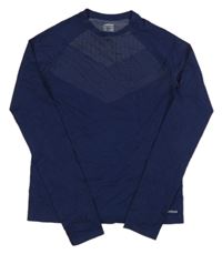 Tmavomodré funkční spodní triko Decathlon