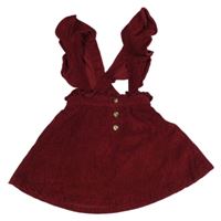 Červená menšestrová sukňa s trakami River Island