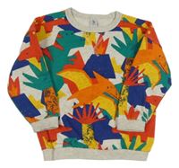 Sivá mikina s dinosaurami Tu