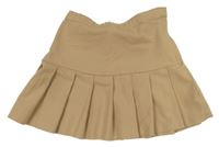 Béžová skladaná sukňa H&M