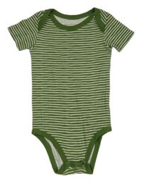 Zeleno-bílé pruhované body Tchibo 