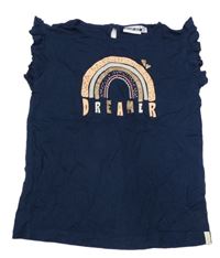 Tmavomodré tričko s duhou Stop+Go