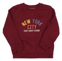 Červená mikina s nápisom Primark